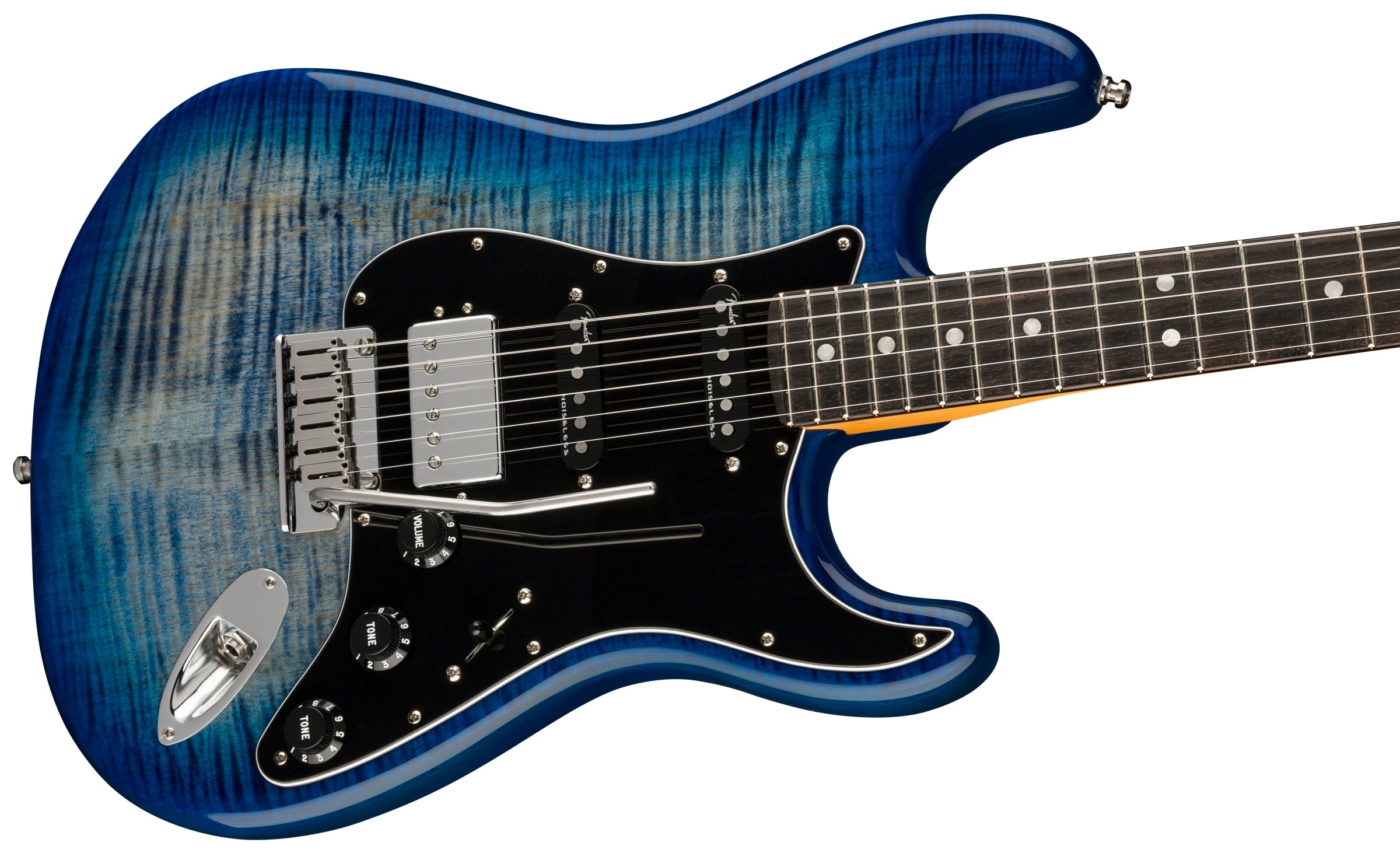 Fender Strat American Ultra Ltd Usa Hss Trem Eb - Denim Burst - Str shape electric guitar - Variation 2
