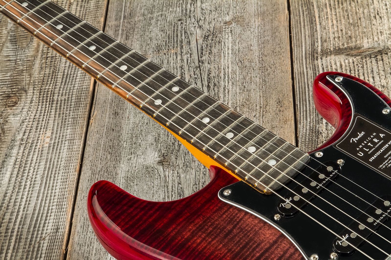 Fender Strat American Ultra Ltd Usa Hss Trem Eb - Umbra - Str shape electric guitar - Variation 3