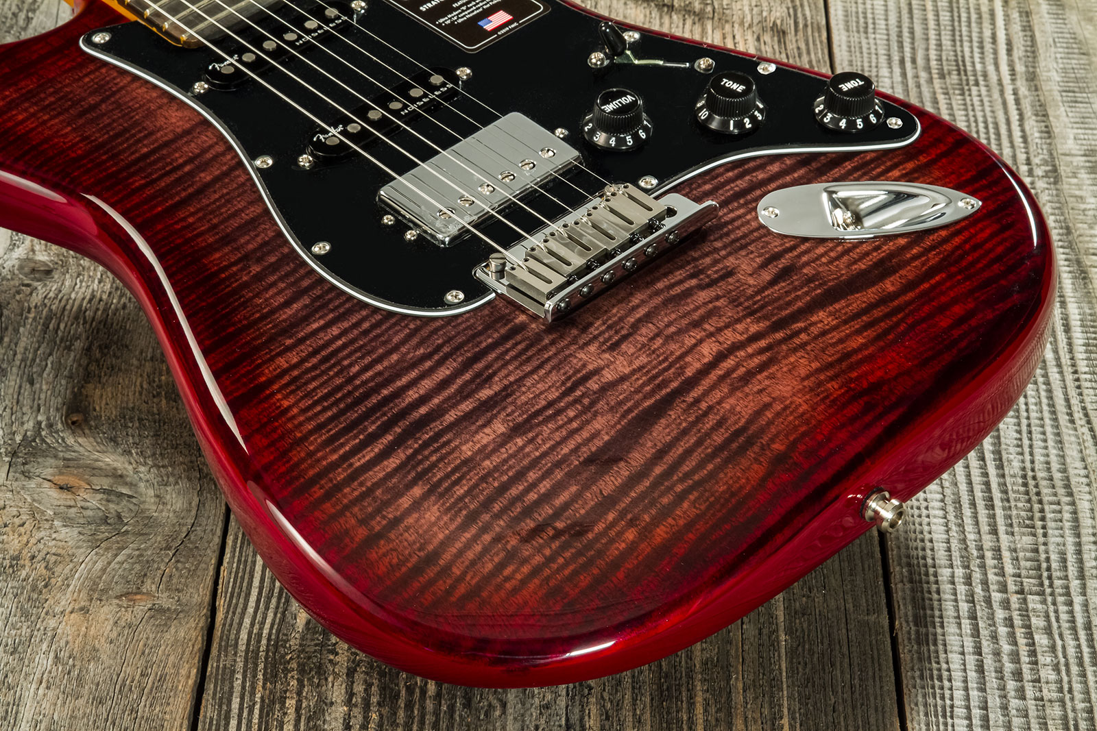 Fender Strat American Ultra Ltd Usa Hss Trem Eb - Umbra - Str shape electric guitar - Variation 4
