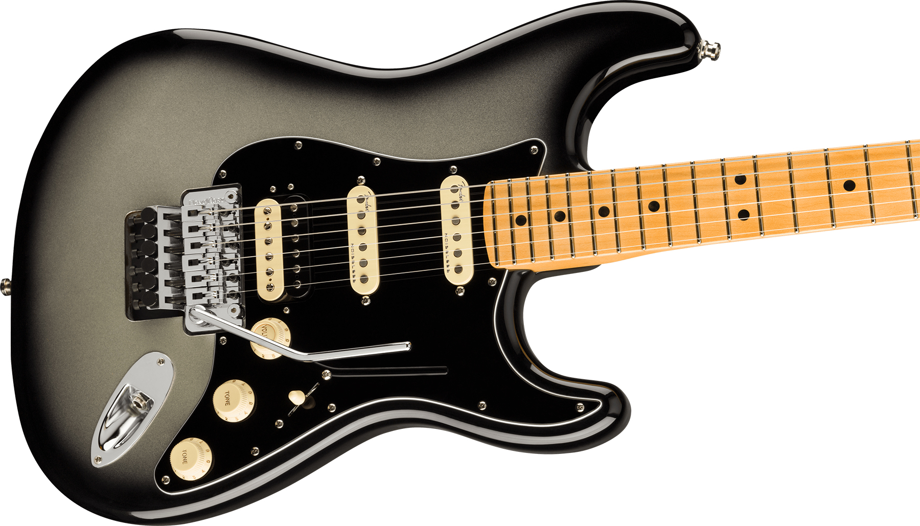 Fender Strat American Ultra Luxe Hss Floyd Rose Usa Fr Mn +etui - Silverburst - Str shape electric guitar - Variation 2