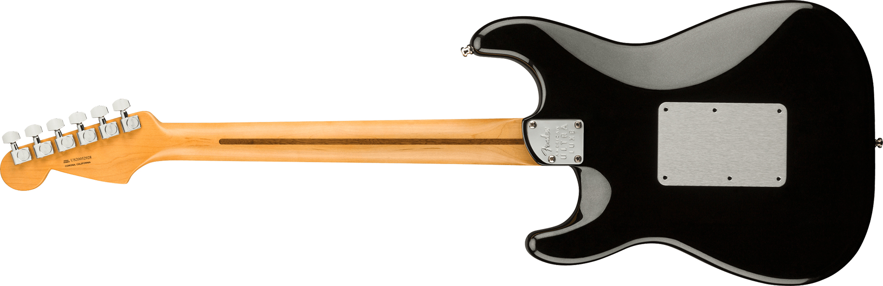 Fender Strat American Ultra Luxe Hss Floyd Rose Usa Fr Rw +etui - Mystic Black - Str shape electric guitar - Variation 1