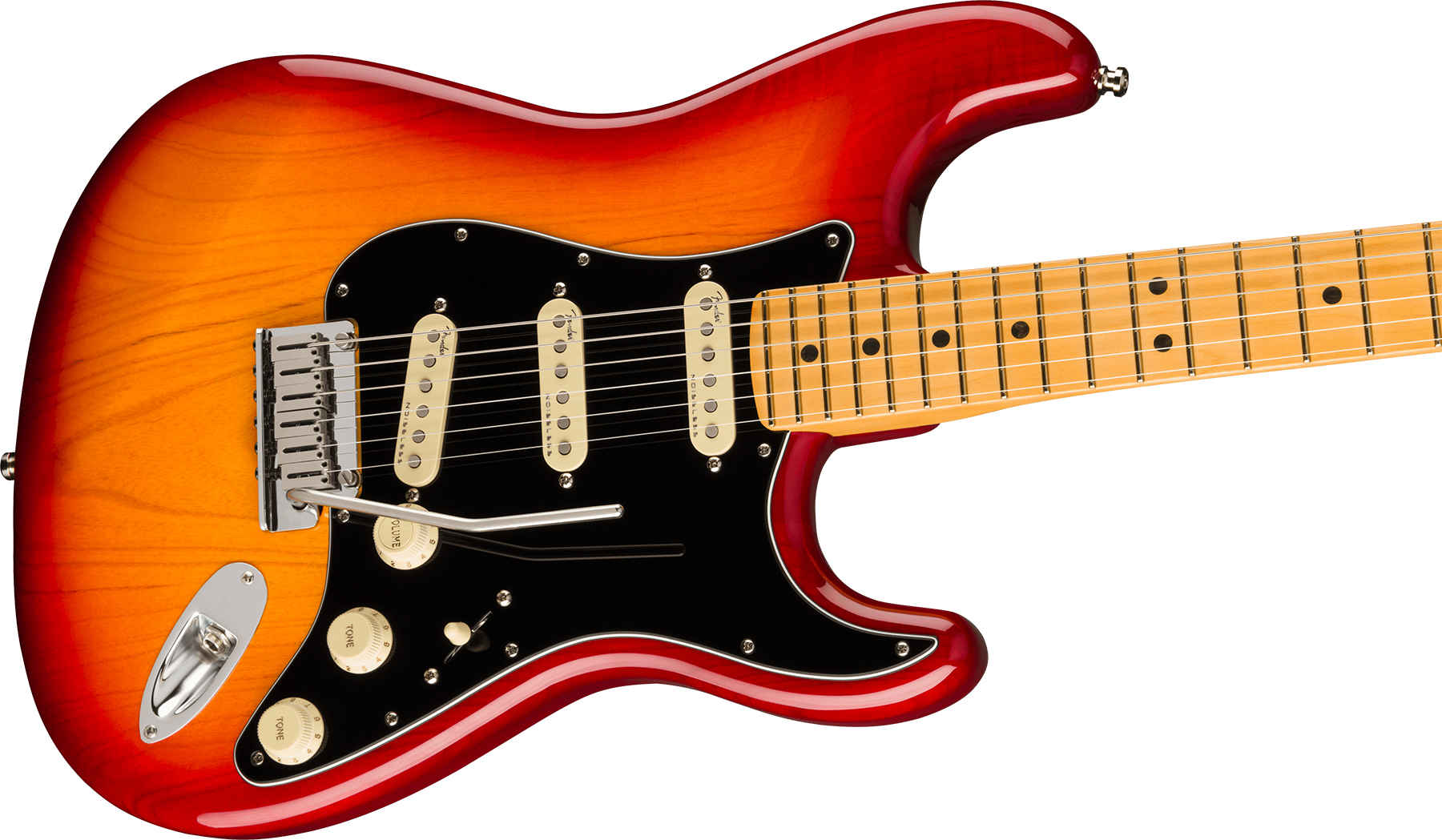 Fender Strat American Ultra Luxe Usa Mn +etui - Plasma Red Burst - Str shape electric guitar - Variation 2