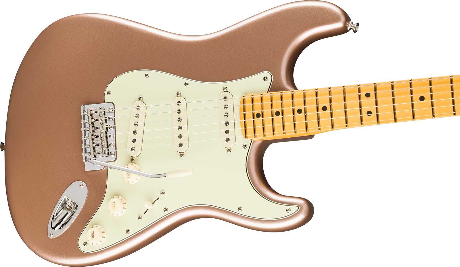 Fender Strat Classic American Pro Usa 3s Trem Mn - Faded Firemist Gold - Str shape electric guitar - Variation 2