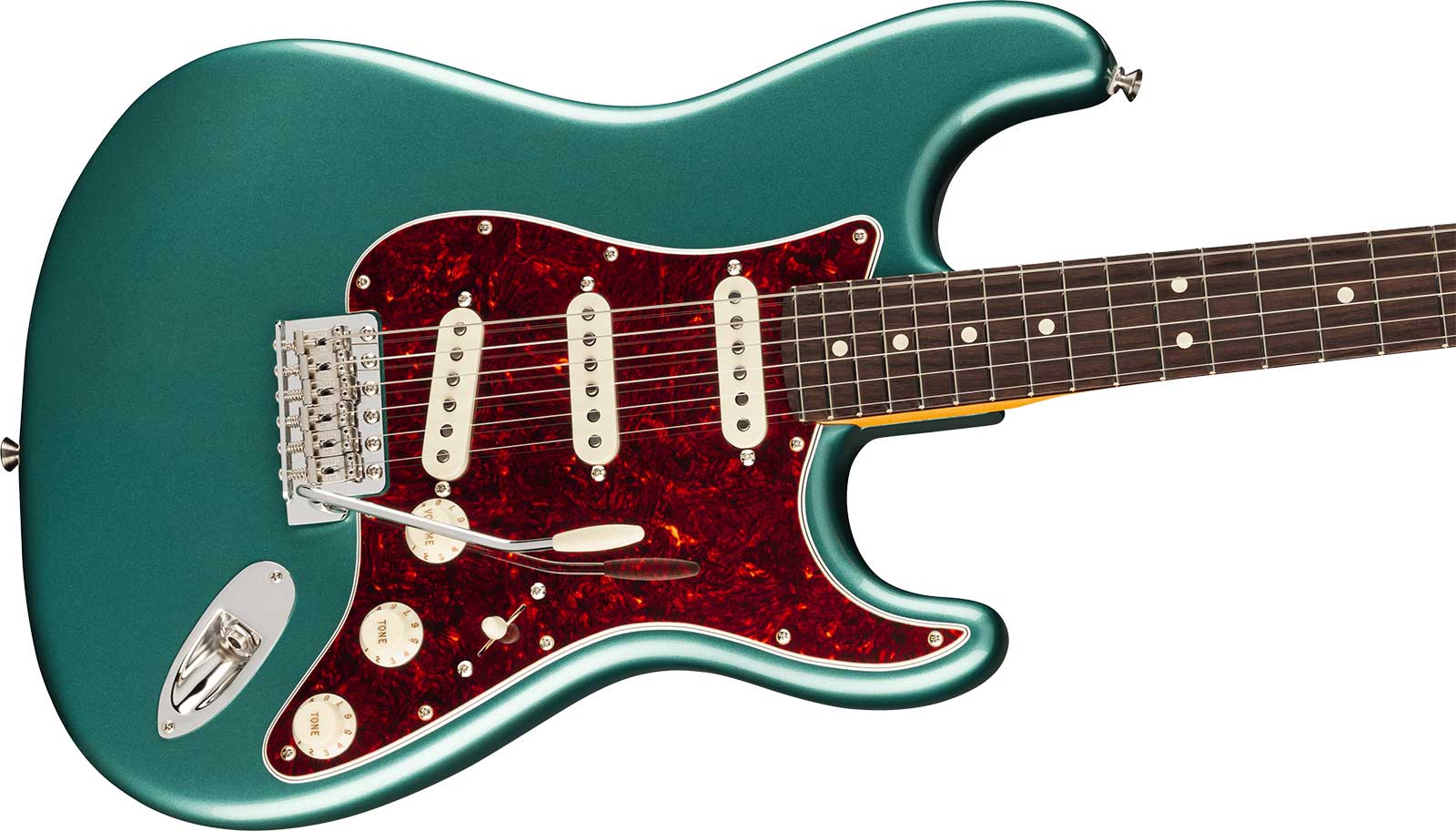 Fender Strat Classic American Pro Usa 3s Trem Rw - Faded Sherwood Green Metallic - Str shape electric guitar - Variation 2