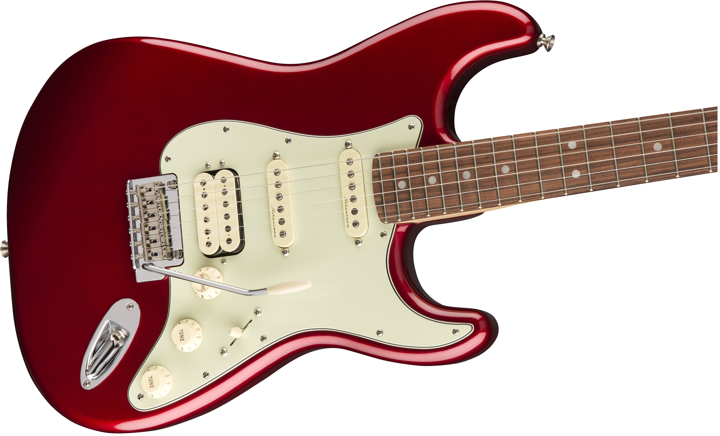 Fender Strat Deluxe Hss Mex Pf 2017 - Candy Apple Red - Str shape electric guitar - Variation 2