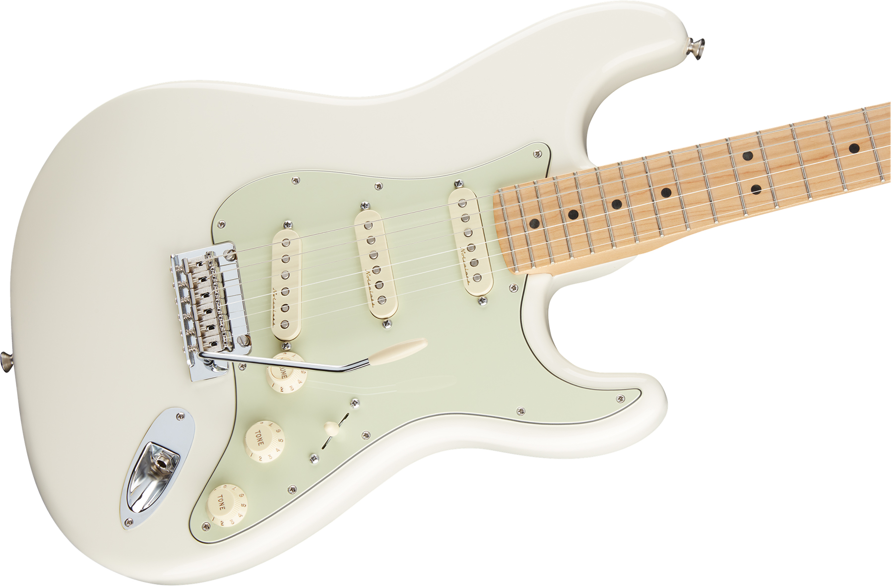 Fender Strat Deluxe Roadhouse Mex Mn - Olympic White - Str shape electric guitar - Variation 2
