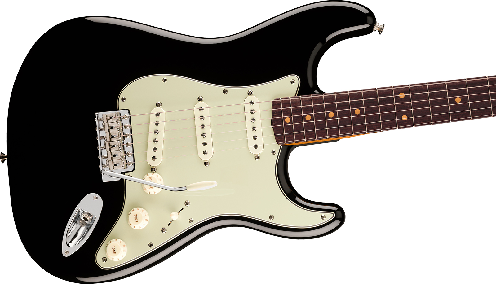 Fender Strat Early 60s Vintera 3 Mex 3s Trem Rw - Black - Str shape electric guitar - Variation 2