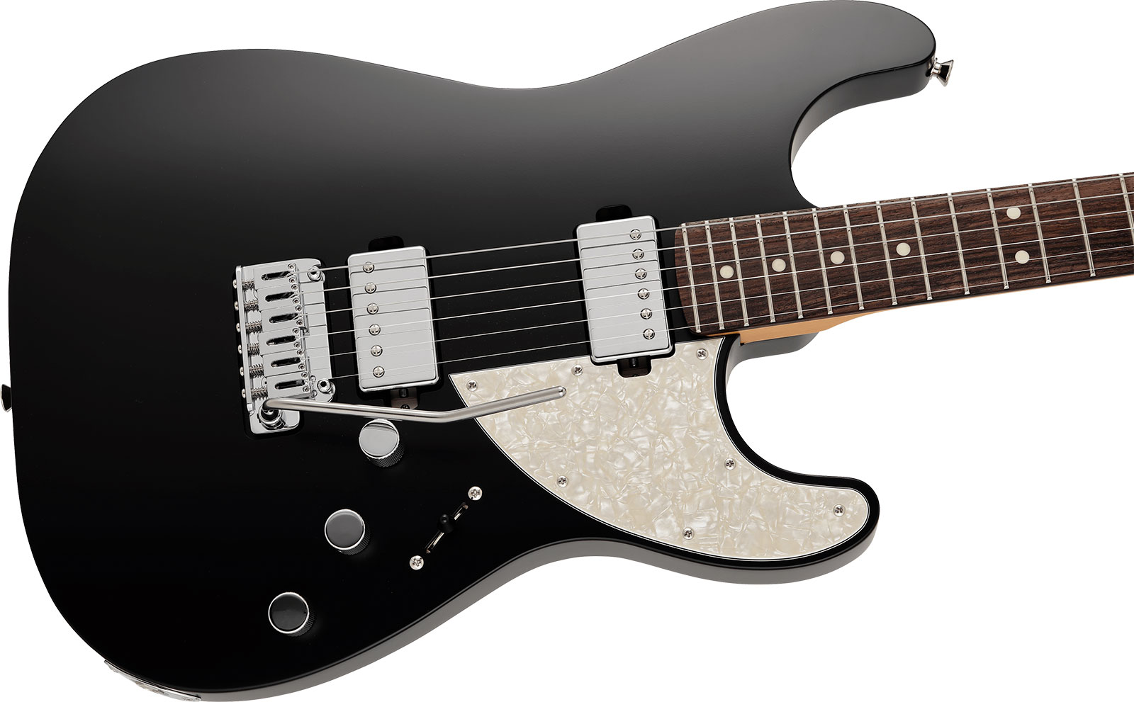 Fender Strat Elemental Mij Jap 2h Trem Rw - Stone Black - Str shape electric guitar - Variation 2