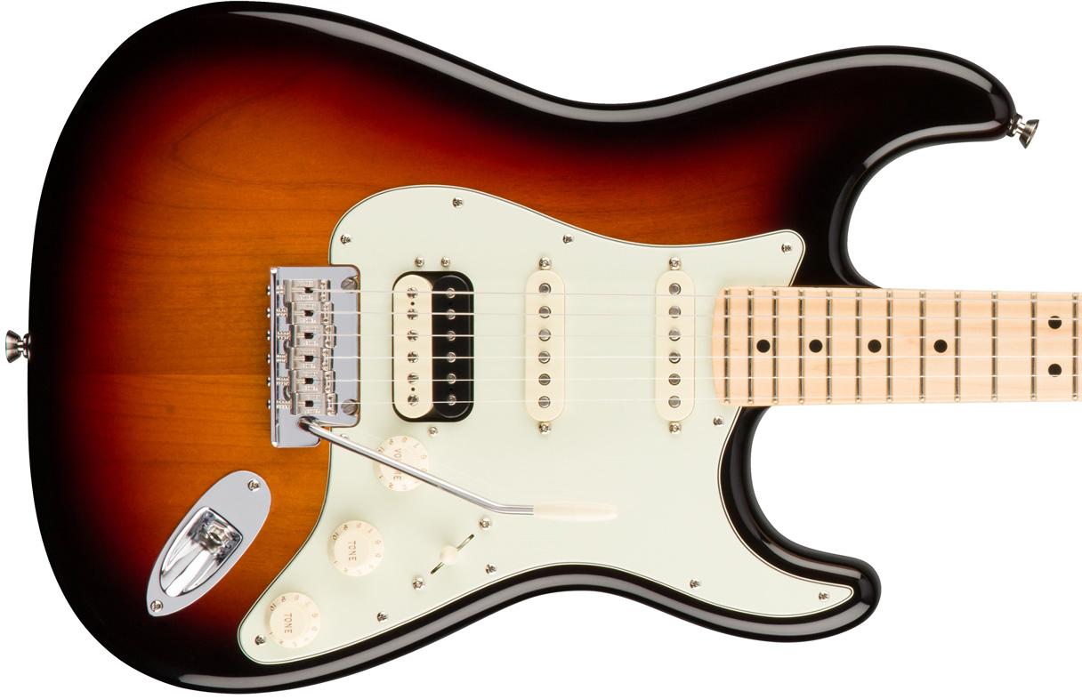 Fender Strat Hss Shawbucker American Professional Usa Mn - 3-color Sunburst - Str shape electric guitar - Variation 1