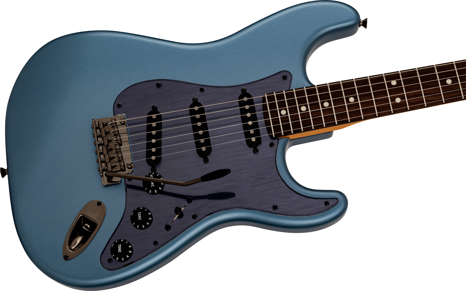 Fender Strat Hybrid Ii Mij Ltd Jap 3s Trem Rw - Matte Aero Blue - Str shape electric guitar - Variation 2