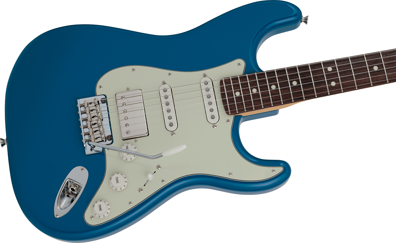 Fender Strat Hybrid Ii Mij Ltd Jap Hss Trem Rw - Forest Blue - Str shape electric guitar - Variation 2