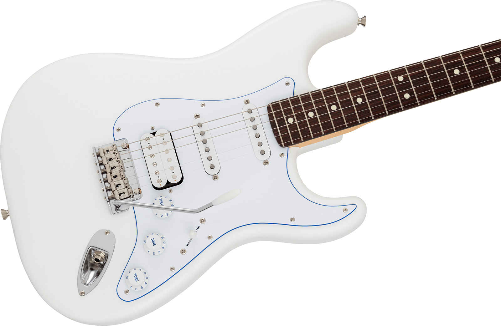 Fender Strat Hybrid Ii Mij Ltd Jap Hss Trem Rw - White - Str shape electric guitar - Variation 2