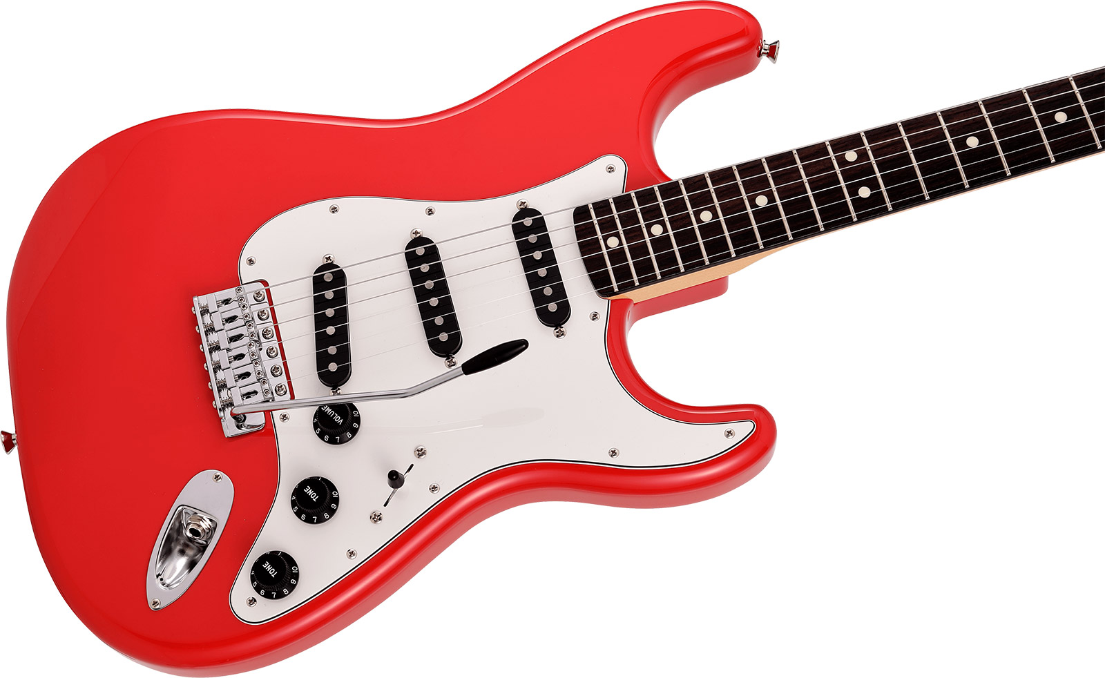 Fender Strat International Color Ltd Jap 3s Trem Rw - Morocco Red - Str shape electric guitar - Variation 2