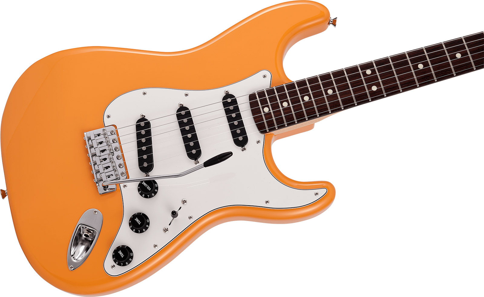 Fender Strat International Color Ltd Jap 3s Trem Rw - Capri Orange - Str shape electric guitar - Variation 2