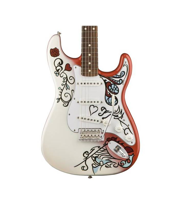 Fender Strat Jimi Hendrix Monterey Mex Sss Pf - Hand Painted Custom - Tel shape electric guitar - Variation 4