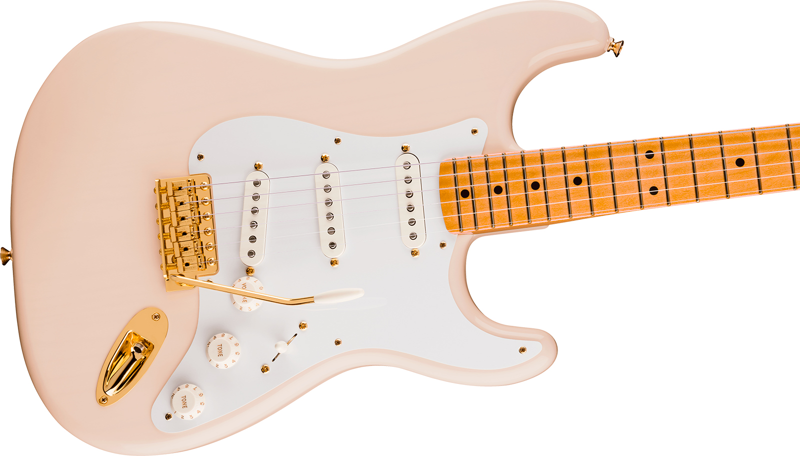 Fender Strat Late 50s Gh Vintera 3 Ltd Mex 3s Trem Mn - White Blonde - Str shape electric guitar - Variation 2
