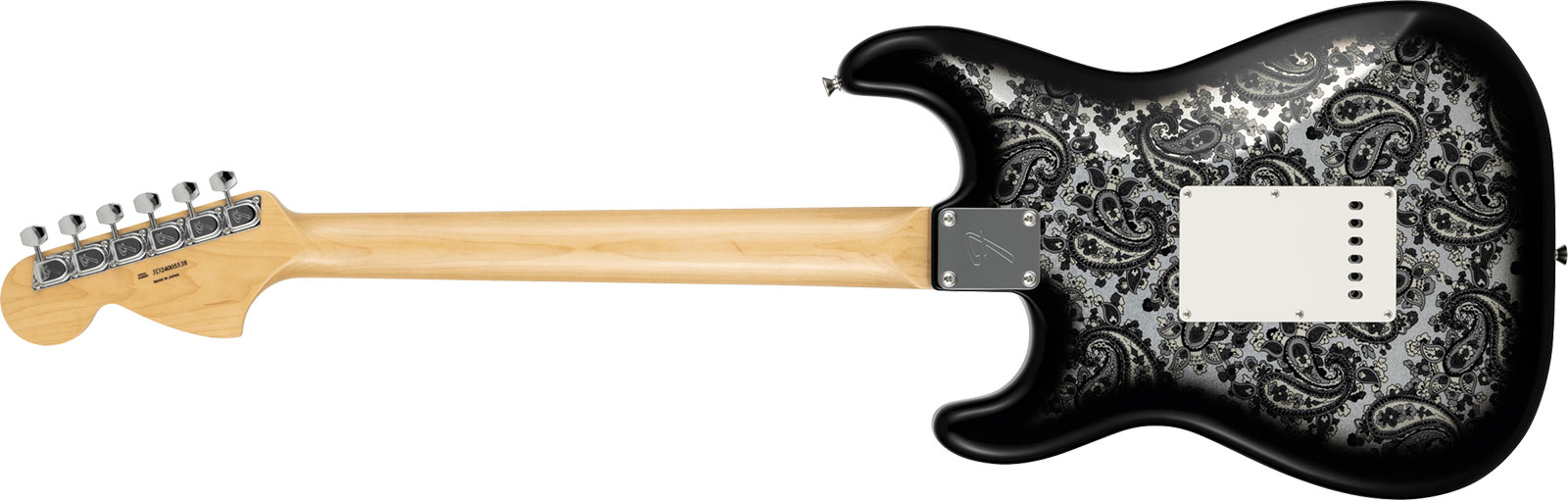Fender Strat Ltd Jap 3s Trem Mn - Black Paisley - Str shape electric guitar - Variation 1