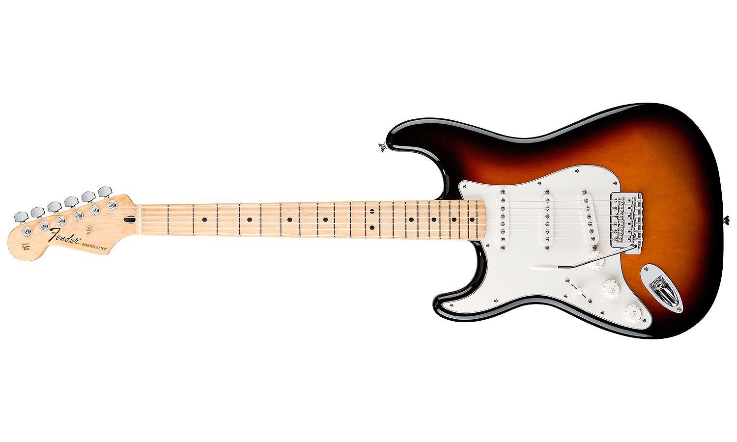 Fender Strat Standard Lh Mex Gaucher Mn - Brown Sunburst - Left-handed electric guitar - Variation 1