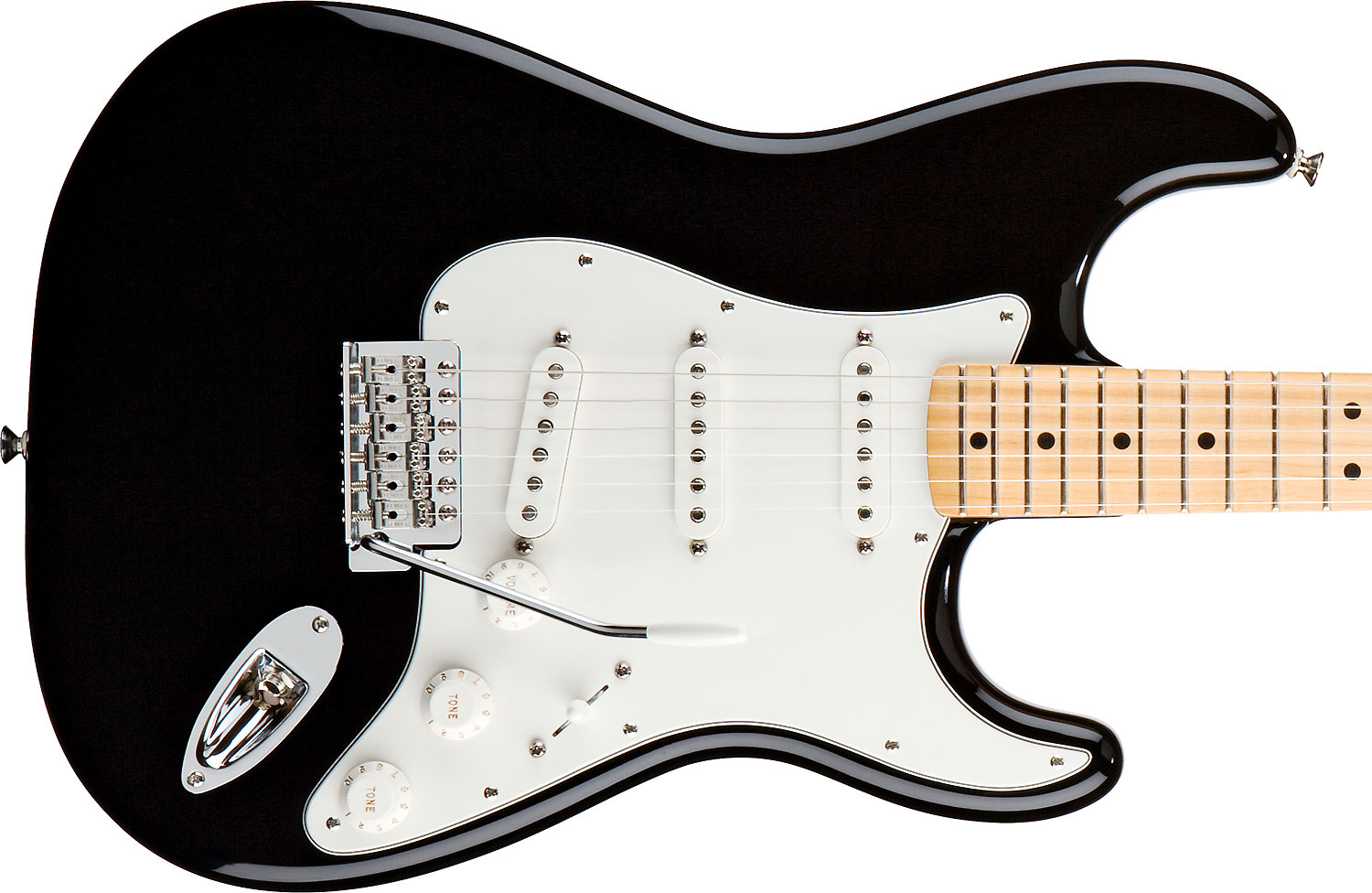 Fender Strat Mexican Standard 2011 3s Mn Black - Str shape electric guitar - Variation 2