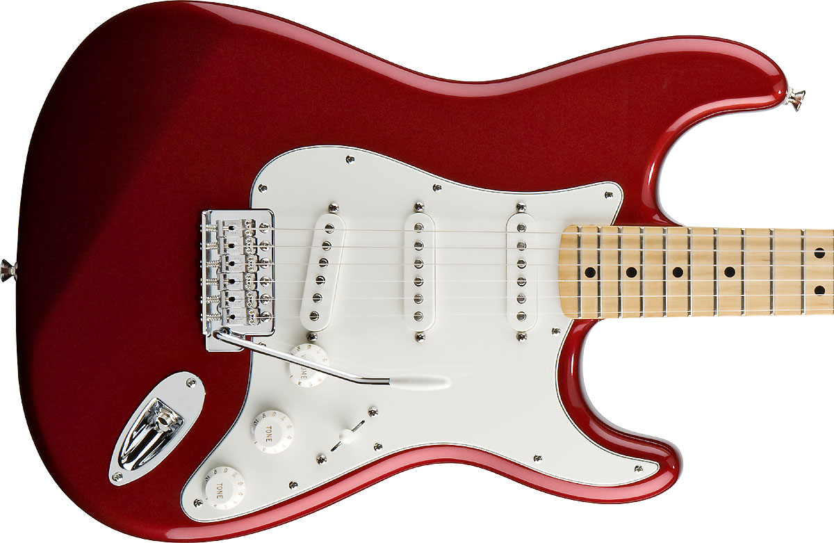 Fender Strat Mexican Standard 2011 3s Mn Candy Apple Red - Str shape electric guitar - Variation 2
