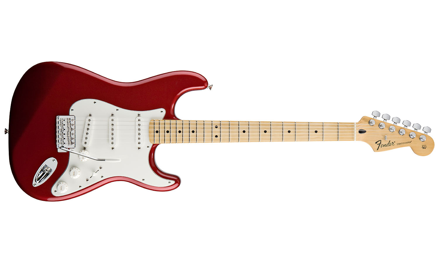 Fender Strat Mexican Standard 2011 3s Mn Candy Apple Red - Str shape electric guitar - Variation 1