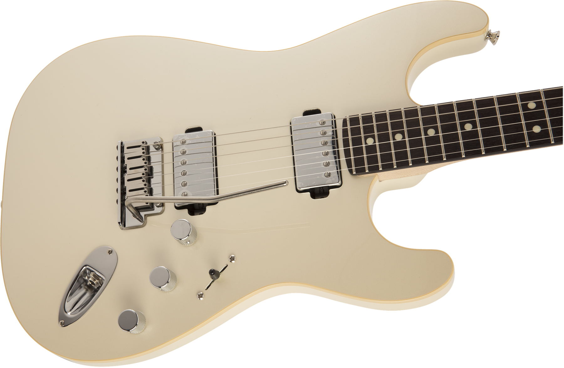 Fender Strat Modern Hh Japon Trem Rw - Olympic Pearl - Str shape electric guitar - Variation 2