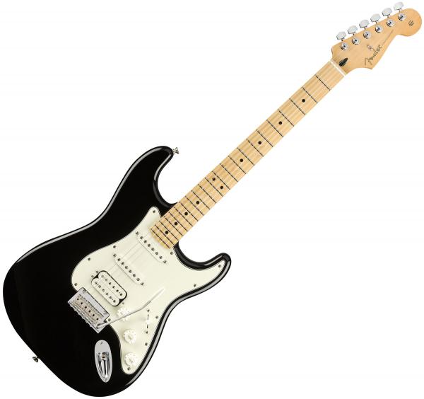 Solid body electric guitar Fender Player Stratocaster HSS (MEX, MN) - Black