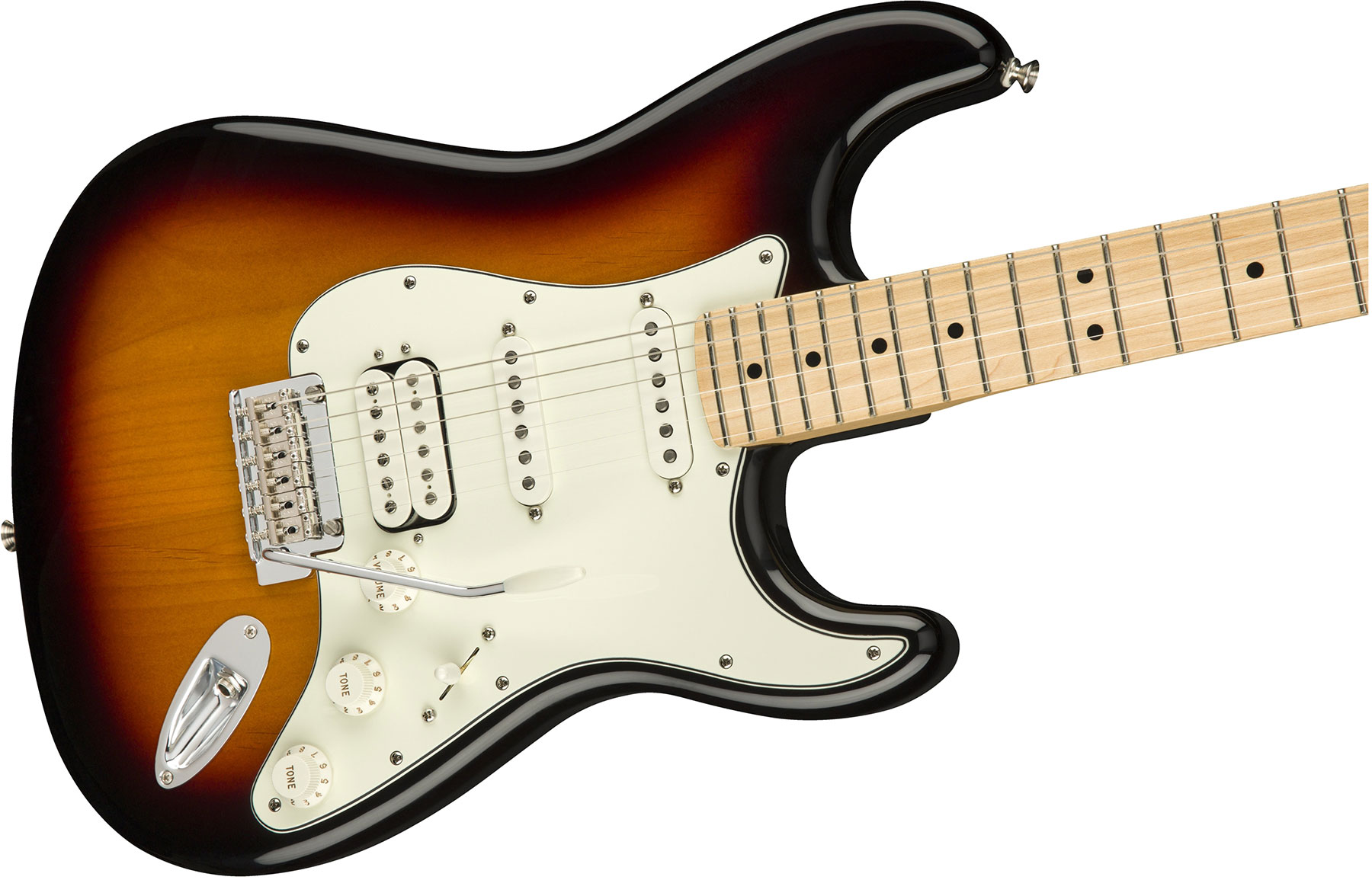 Fender Strat Player Mex Hss Mn - 3-color Sunburst - Str shape electric guitar - Variation 2