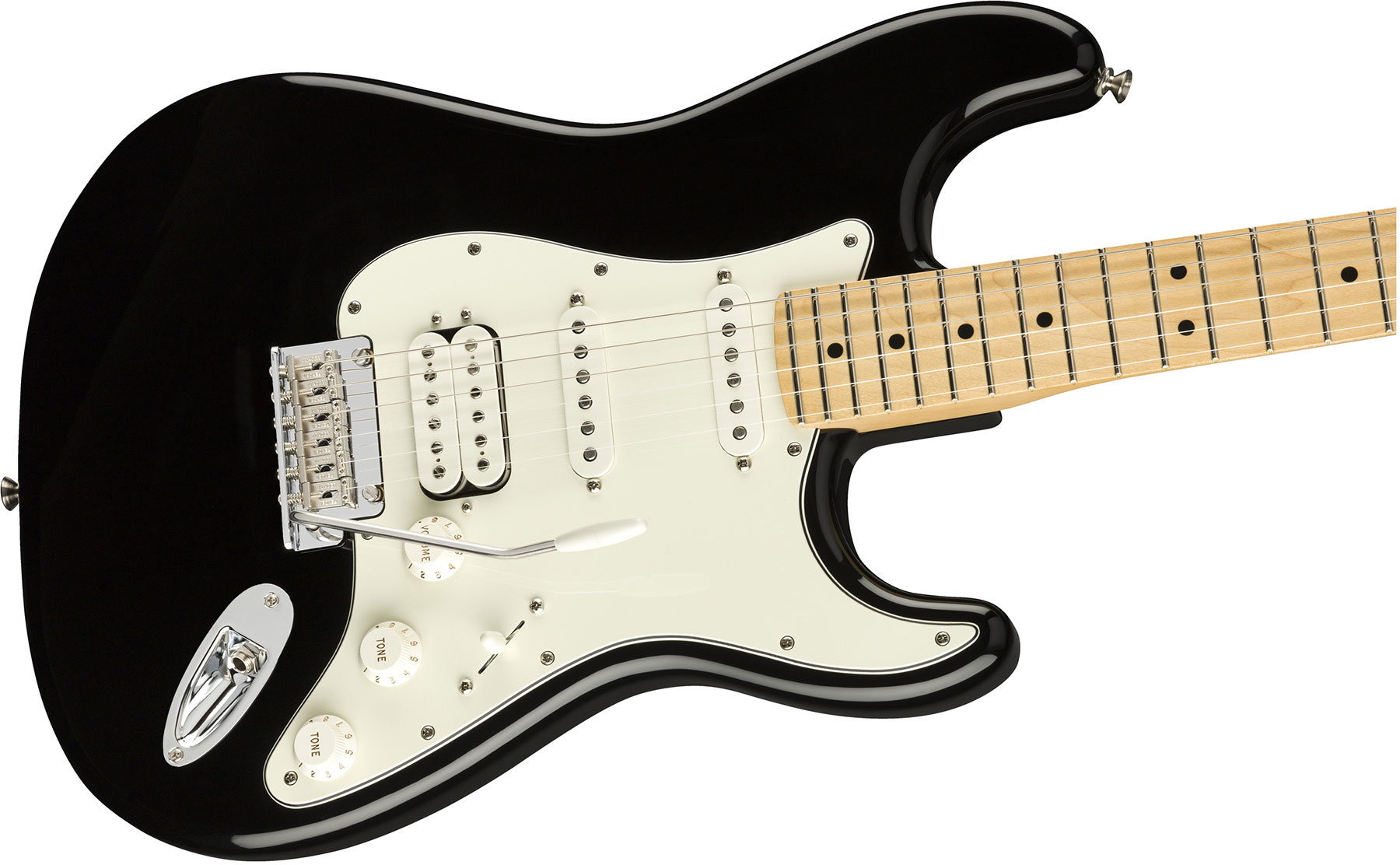 Fender Strat Player Mex Hss Mn - Black - Str shape electric guitar - Variation 2