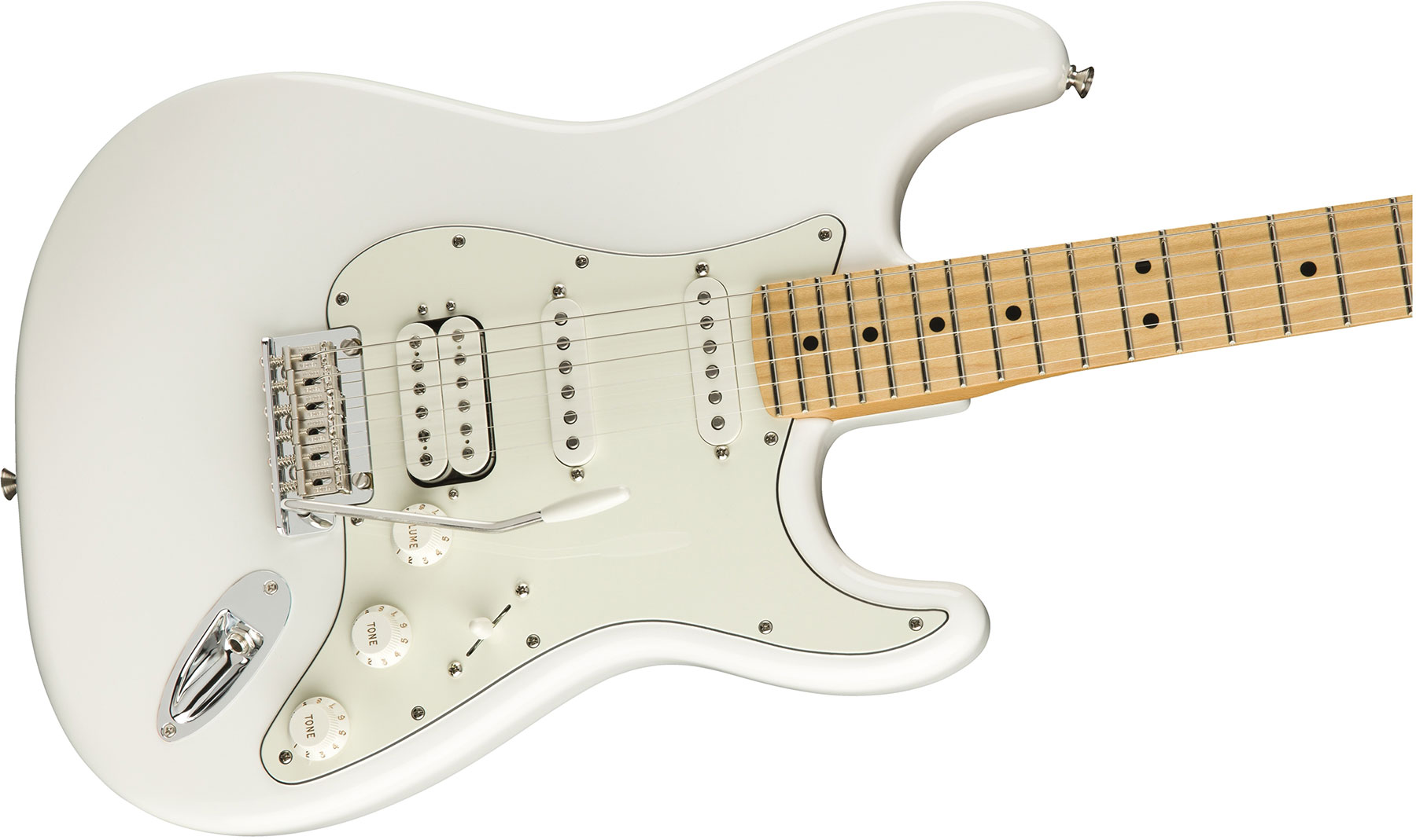 Fender Strat Player Mex Hss Mn - Polar White - Str shape electric guitar - Variation 2