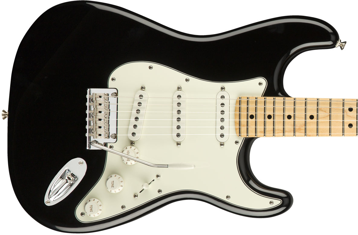 Fender Strat Player Mex Sss Mn - Black - Str shape electric guitar - Variation 1