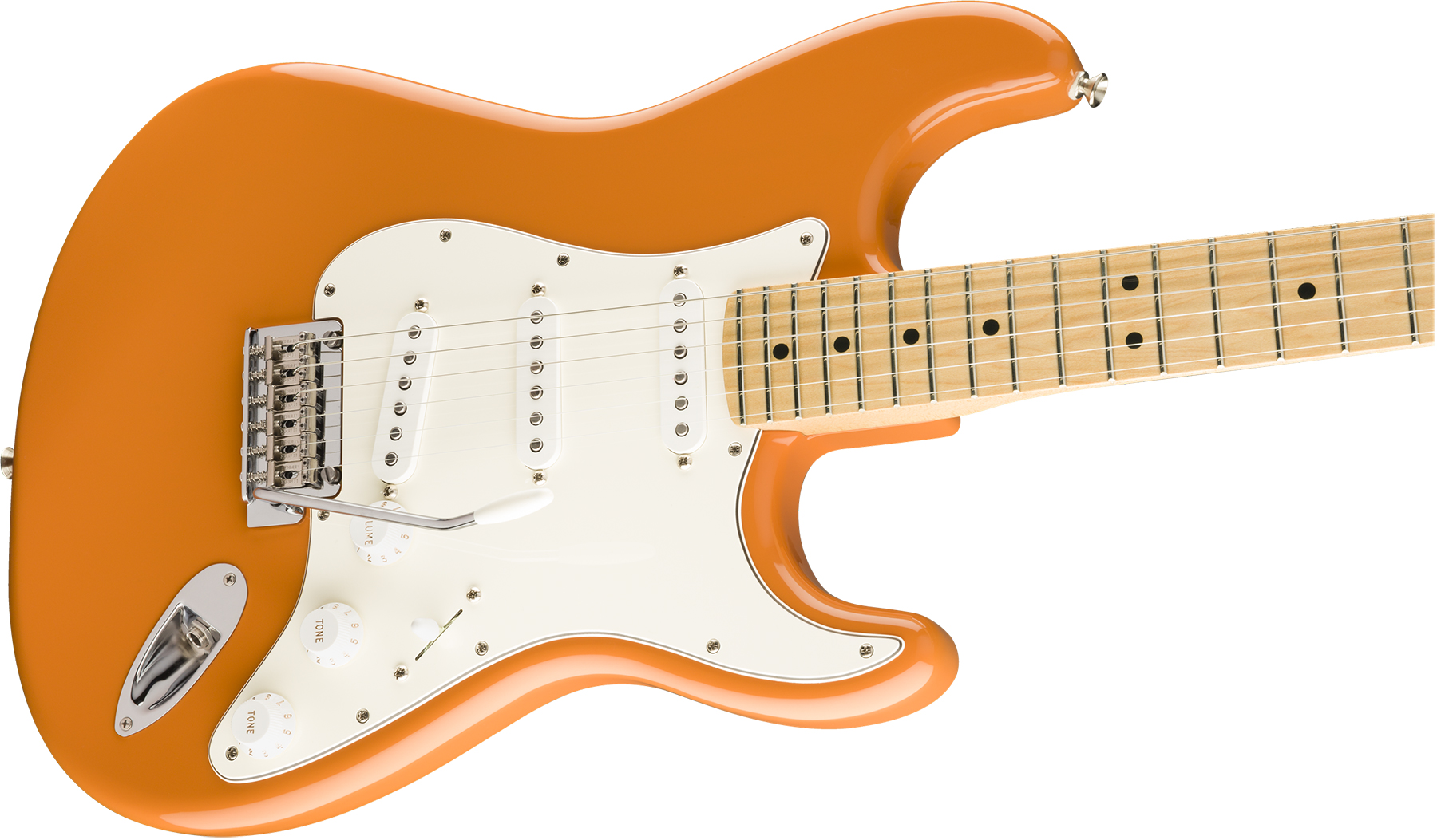 Fender Strat Player Mex Sss Mn - Capri Orange - Str shape electric guitar - Variation 2