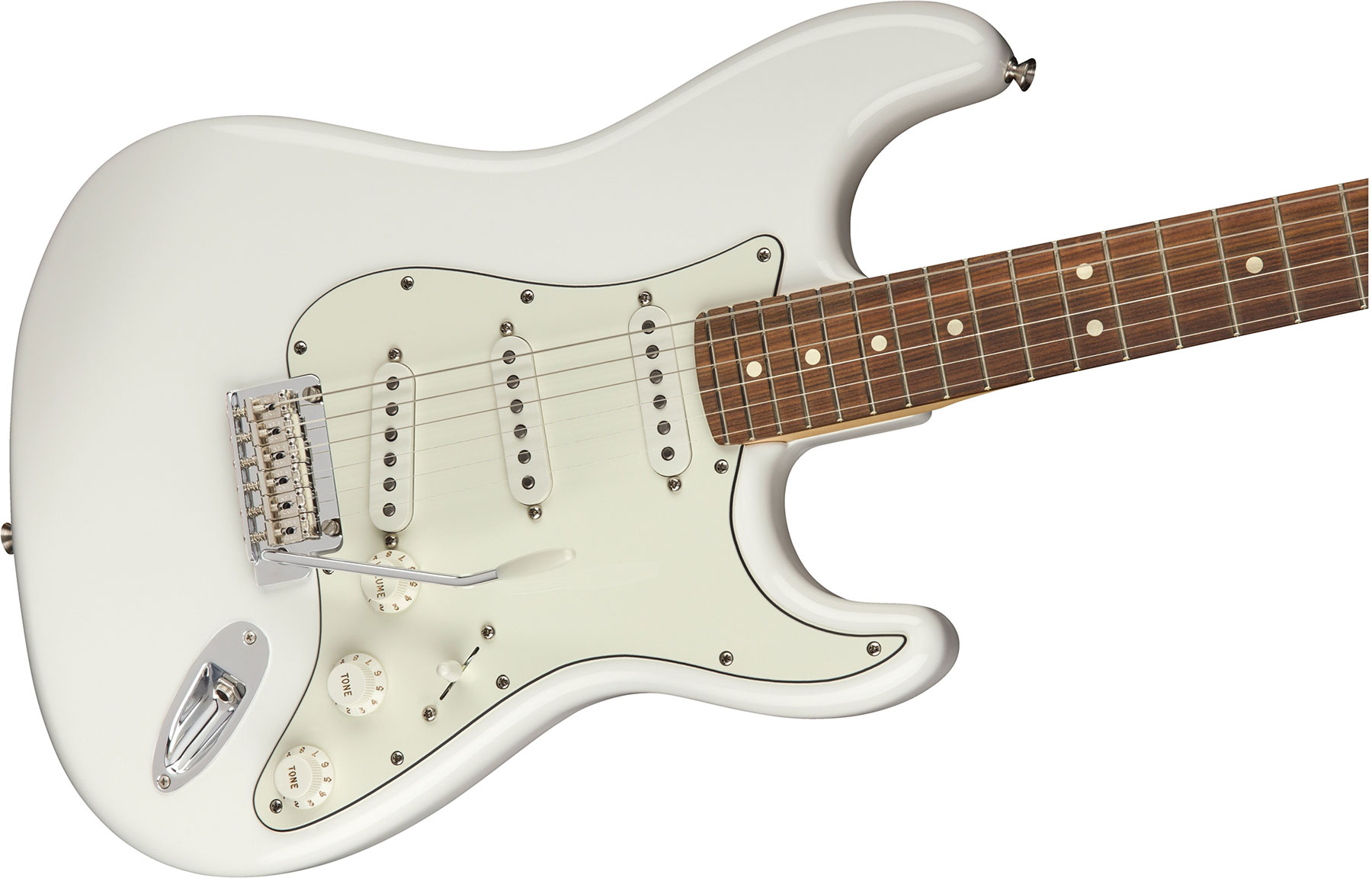 Fender Strat Player Mex Sss Pf - Polar White - Str shape electric guitar - Variation 2