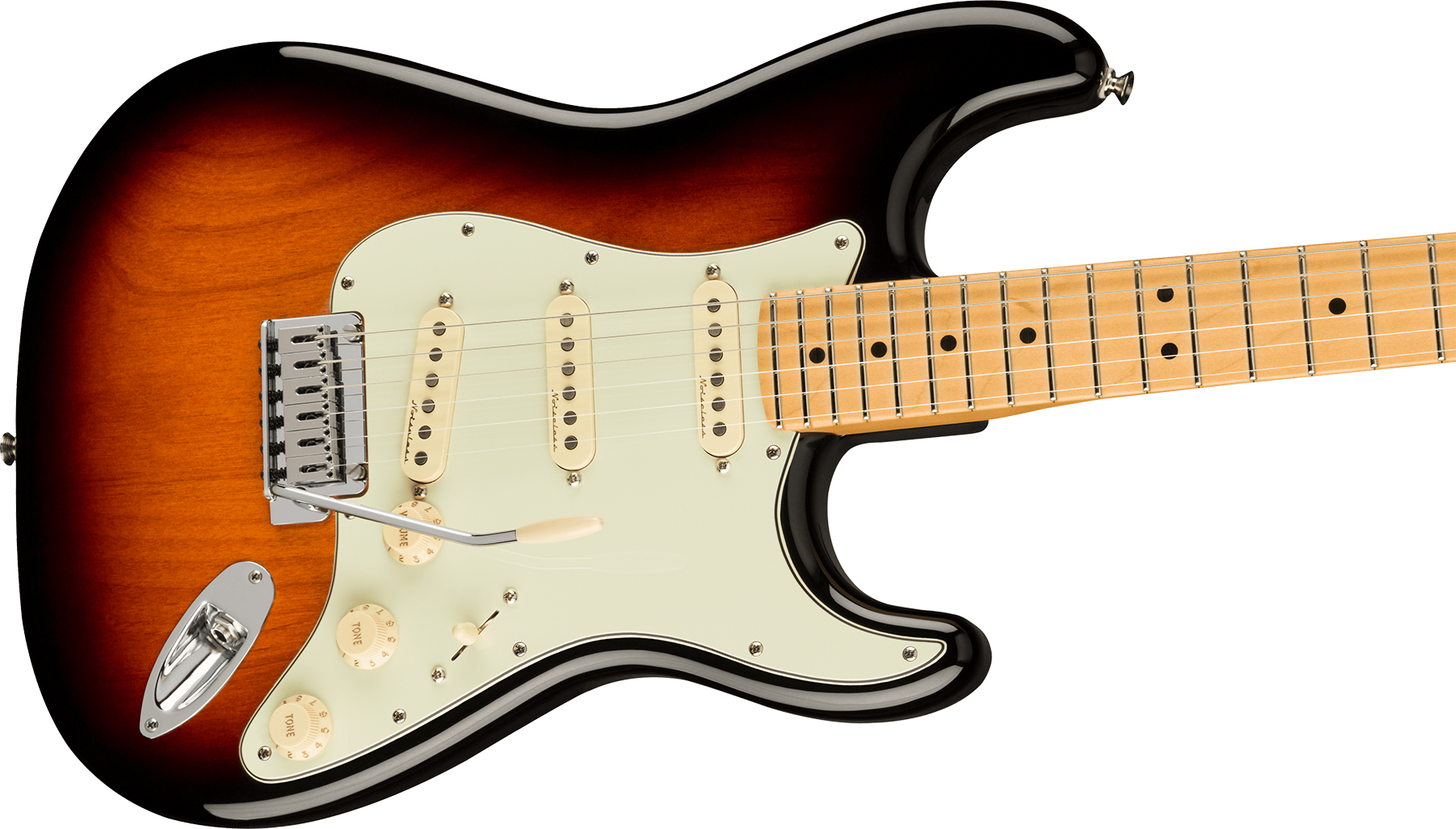 Fender Strat Player Plus Mex 3s Trem Mn - 3-color Sunburst - Str shape electric guitar - Variation 2