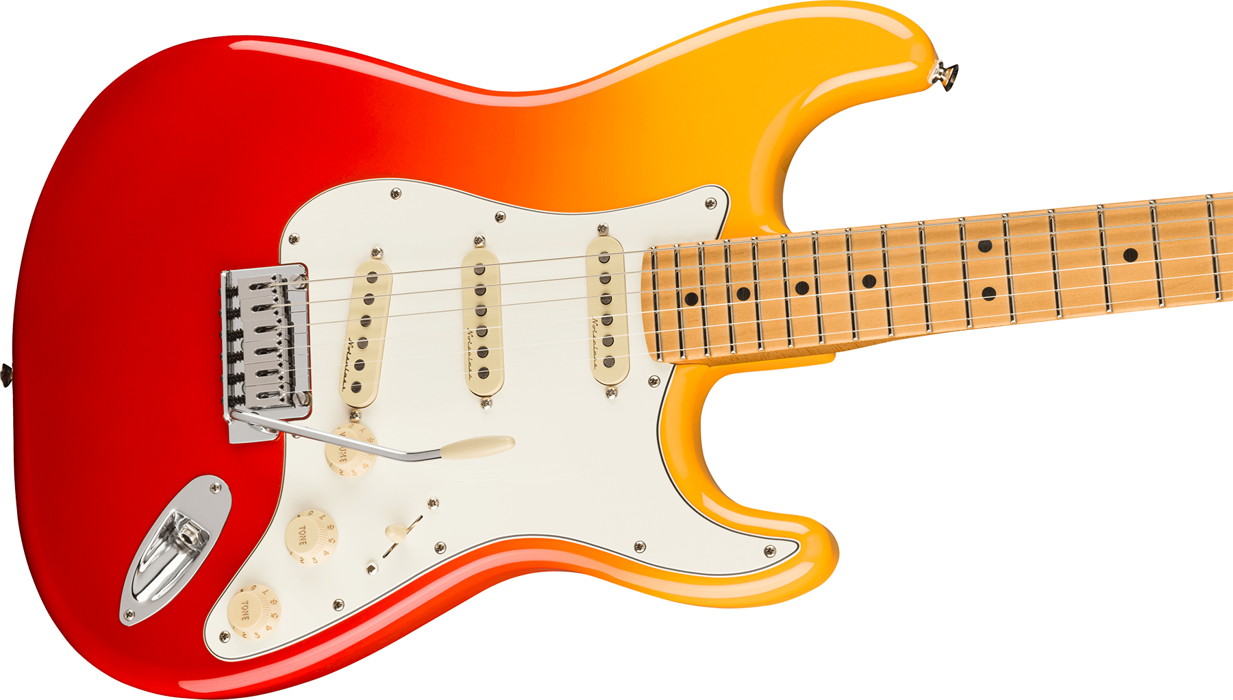 Fender Strat Player Plus Mex 3s Trem Mn - Tequila Sunrise - Str shape electric guitar - Variation 2