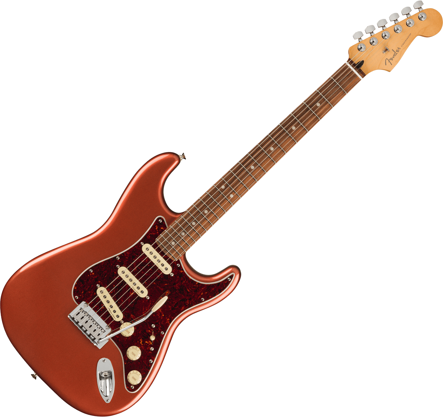 Fender Player Plus Stratocaster (MEX, PF) - aged candy apple red 