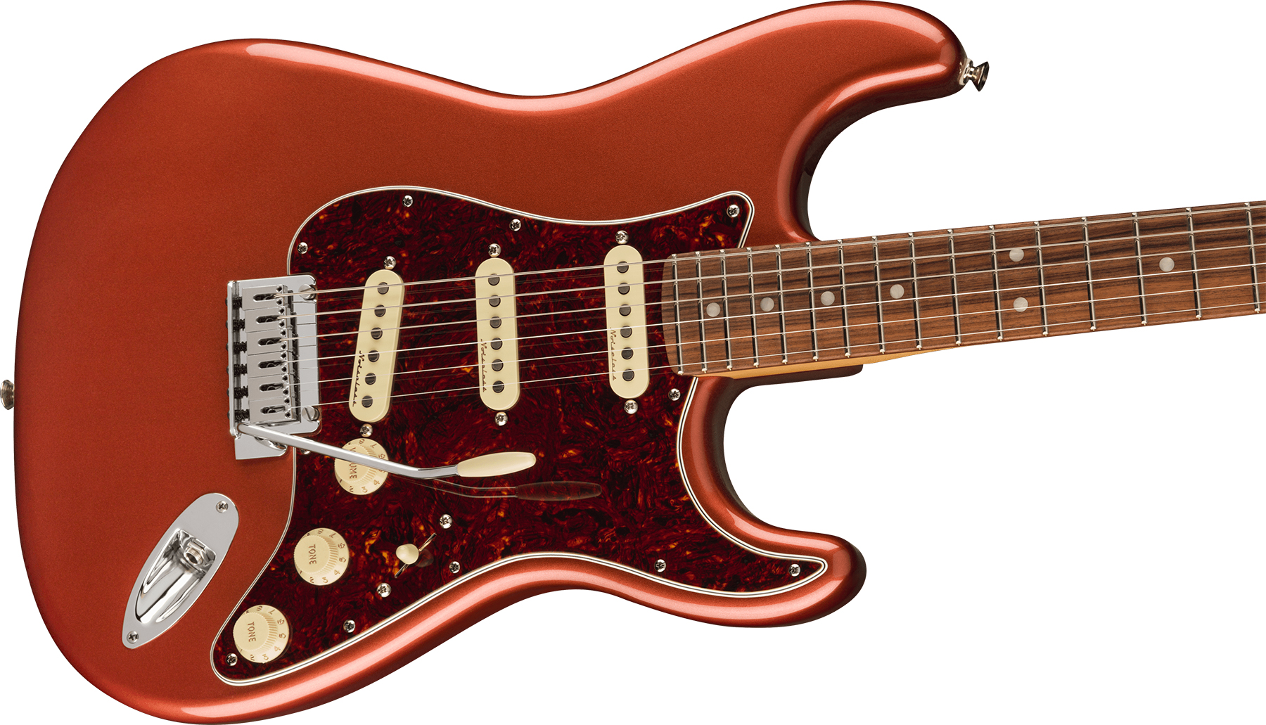 Fender Strat Player Plus Mex 3s Trem Pf - Aged Candy Apple Red - Str shape electric guitar - Variation 2