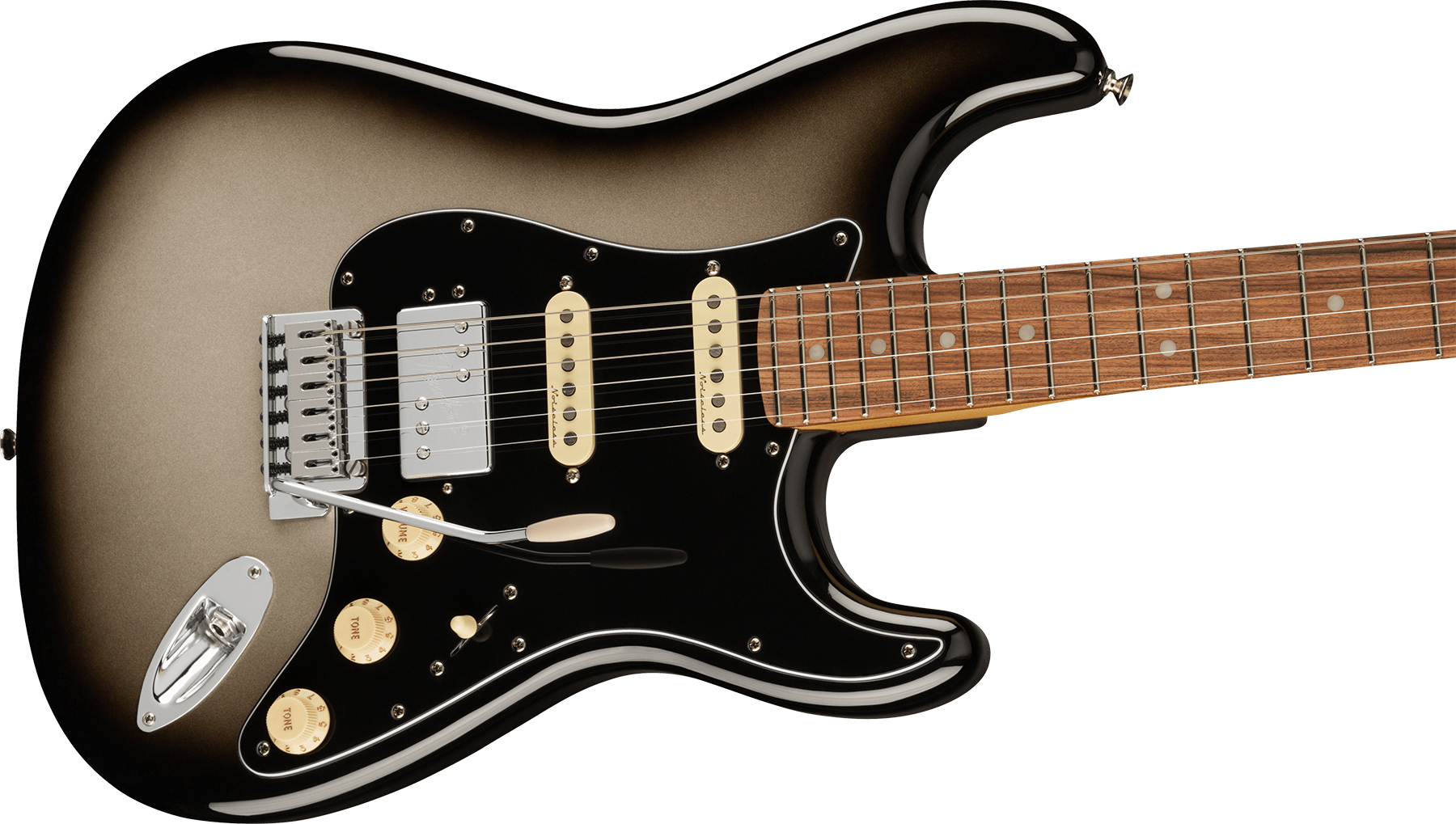 Fender Strat Player Plus Mex Hss Trem Pf - Silverburst - Str shape electric guitar - Variation 2