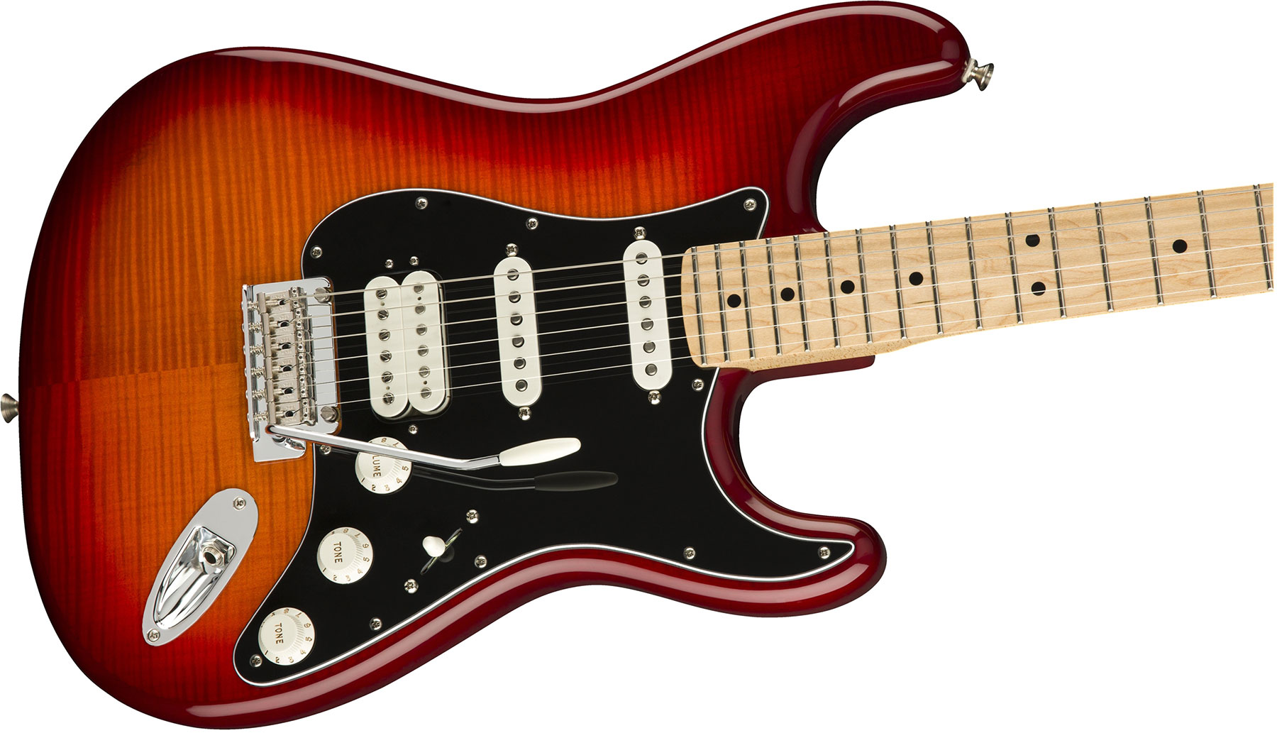 Fender Strat Player Plus Top Mex Hss Mn - Aged Cherry Burst - Str shape electric guitar - Variation 2