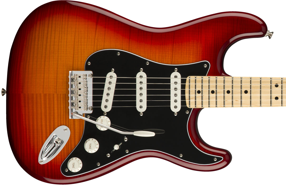 Fender Player Stratocaster Plus Top (MEX, MN) - aged cherry burst