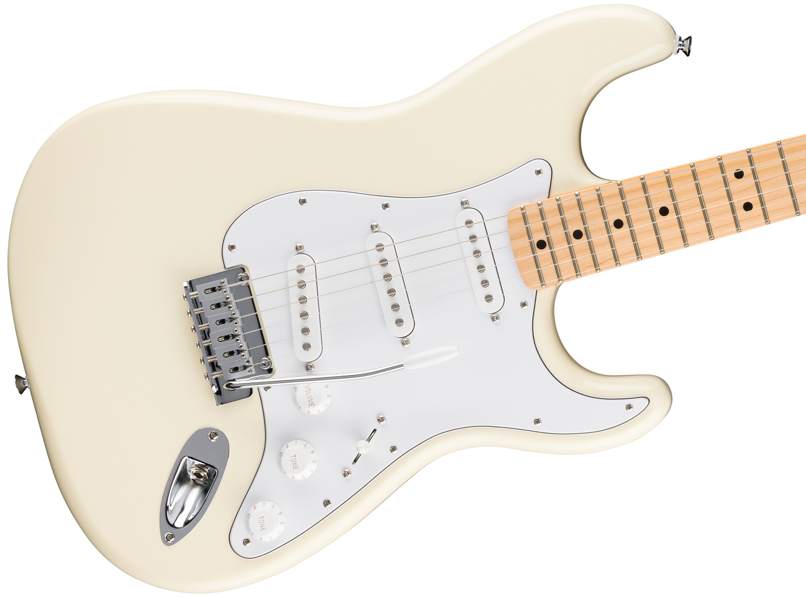 Fender Strat Standard 3s Trem Mn - Olympic White - Str shape electric guitar - Variation 2
