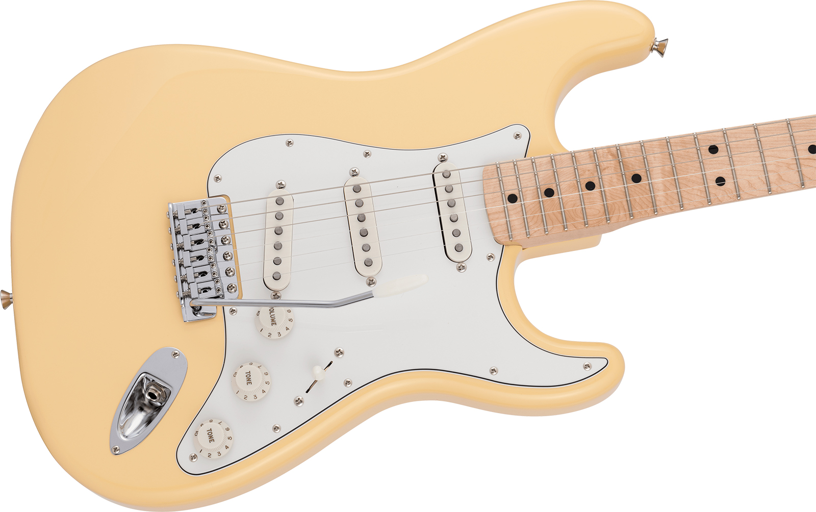 Fender Strat Traditional 70s Mij Ltd Jap 3s Trem Mn - Vintage White - Str shape electric guitar - Variation 2