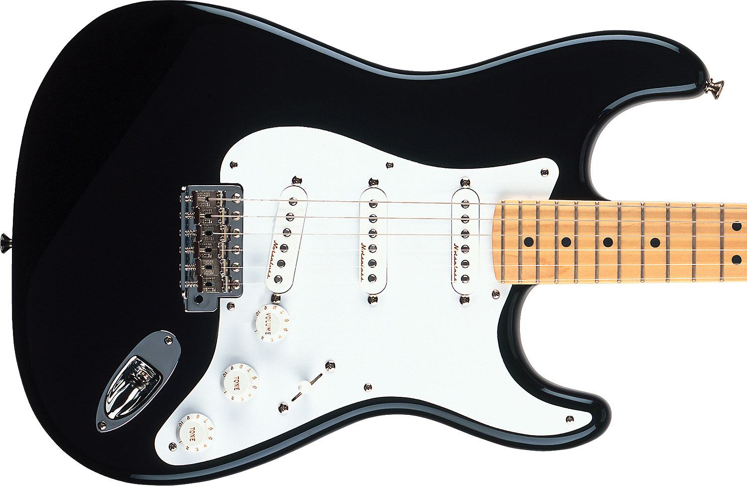 Fender Strat Eric Clapton Usa Signature 3s Trem Mn - Black - Str shape electric guitar - Variation 2