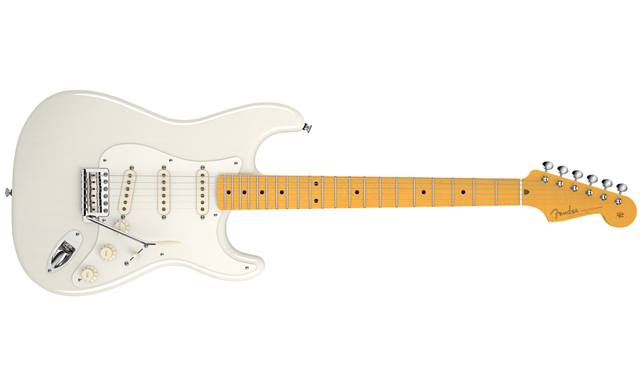 Fender Strat Eric Johnson Usa Sss Mn - White Blonde - Str shape electric guitar - Variation 1