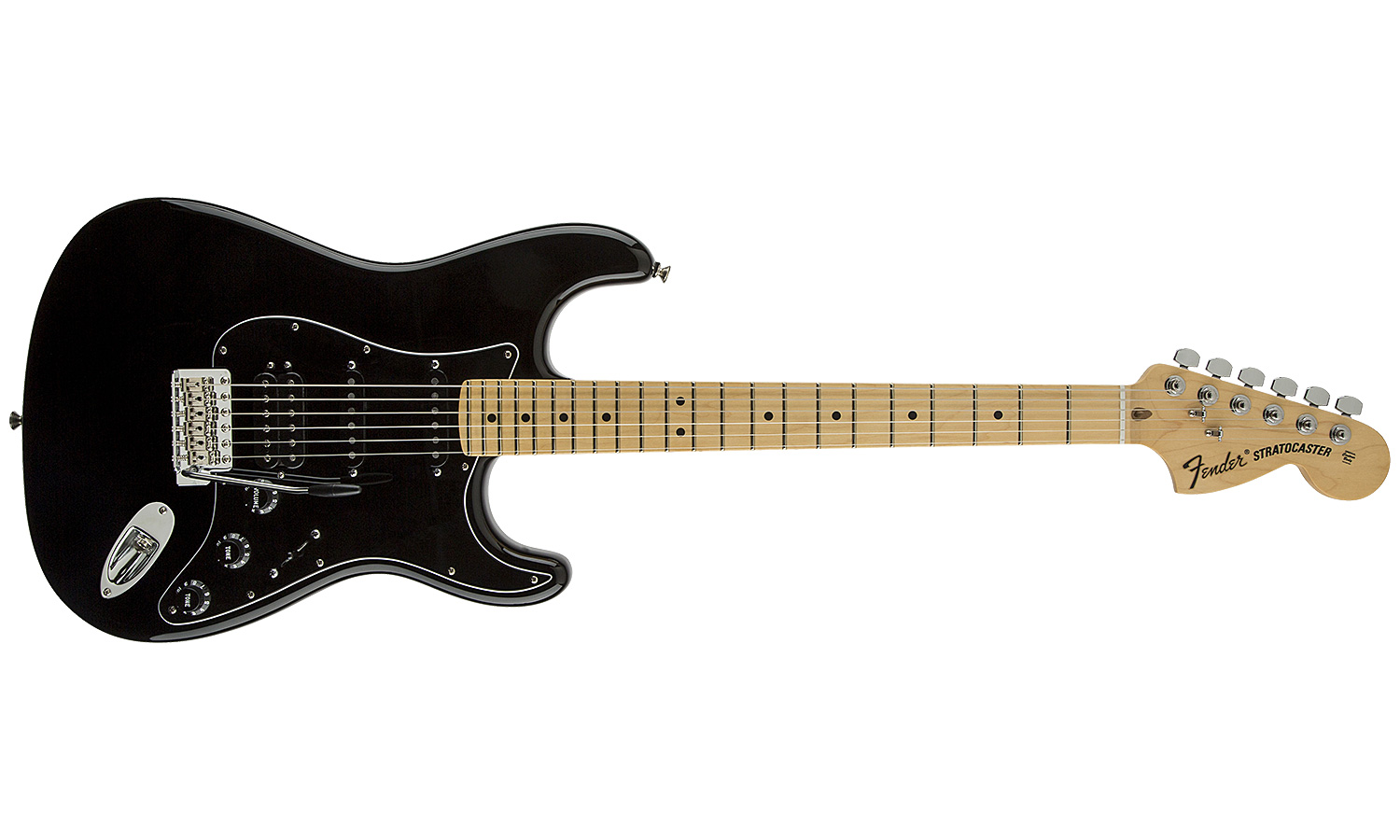 Fender Stratocaster American Special Hss Usa Mn - Black - Str shape electric guitar - Variation 1