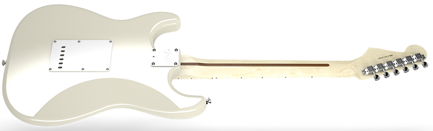 Fender Strat Usa American Artist Eric Clapton 3s Mn Olympic White - Str shape electric guitar - Variation 3