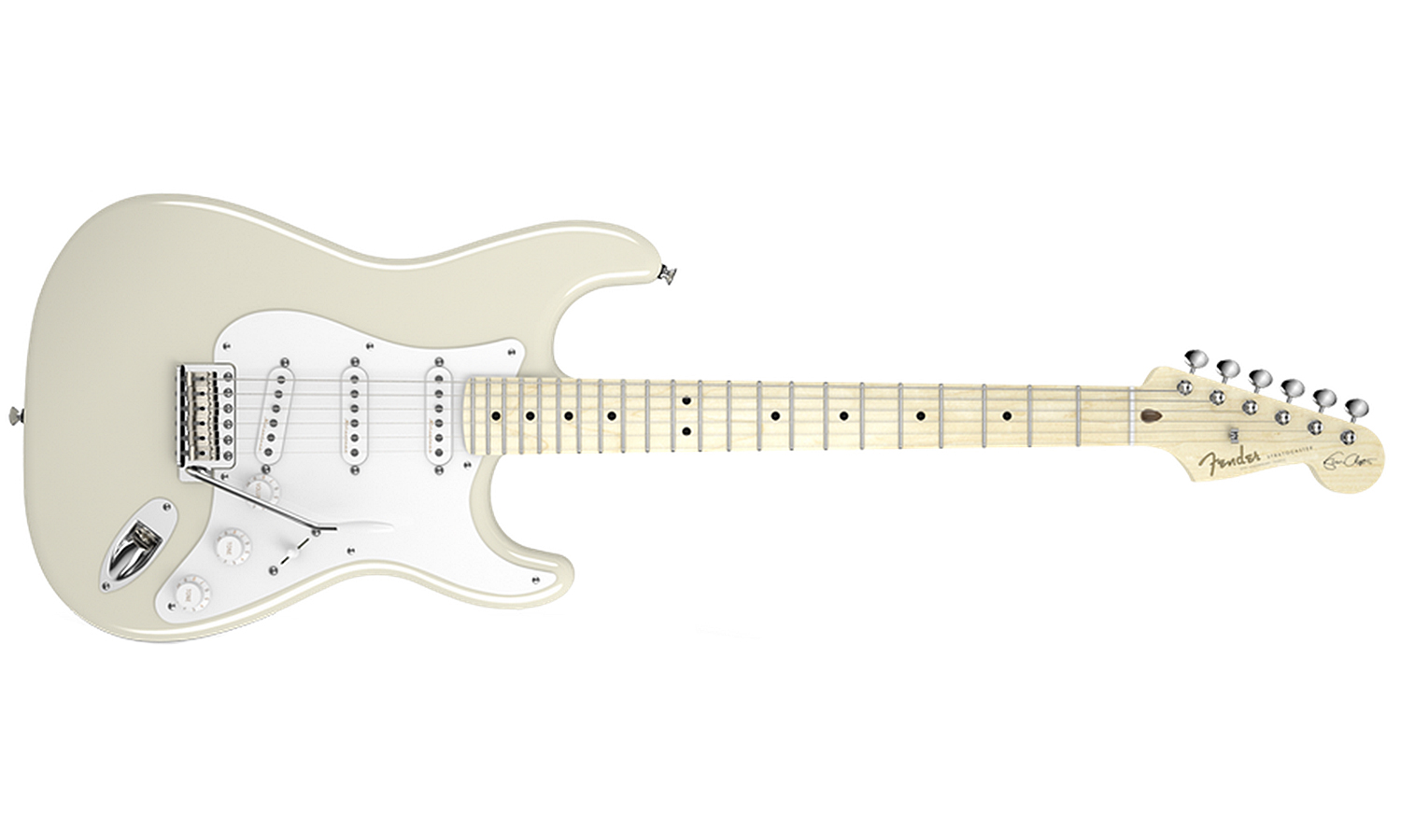 Fender Strat Usa American Artist Eric Clapton 3s Mn Olympic White - Str shape electric guitar - Variation 1