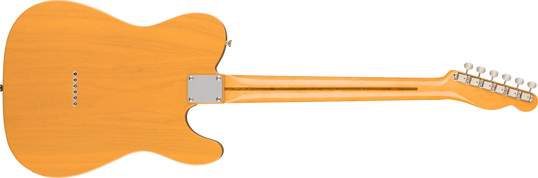 Fender Tele 1951 American Vintage Ii Lh Gaucher 2s Ht Mn - Butterscotch Blonde - Left-handed electric guitar - Variation 1