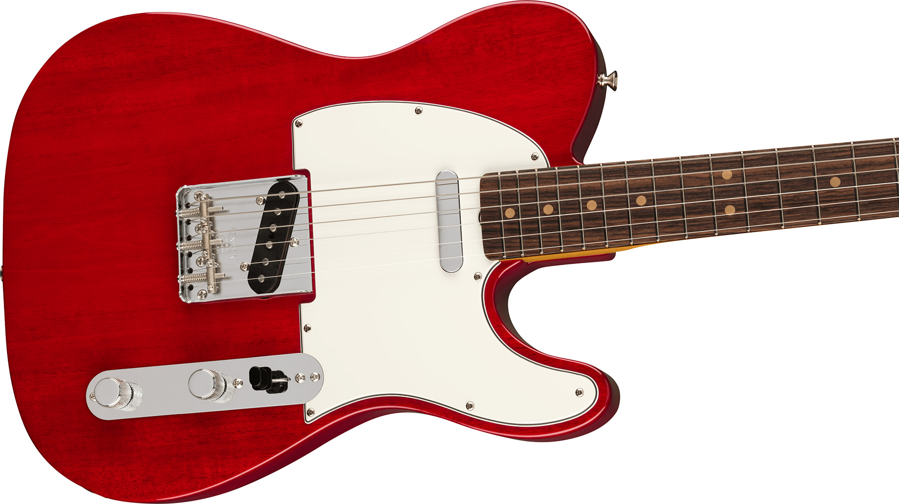 Fender Tele 1963 American Vintage Ii Usa 2s Ht Rw - Crimson Red Transparent - Tel shape electric guitar - Variation 2