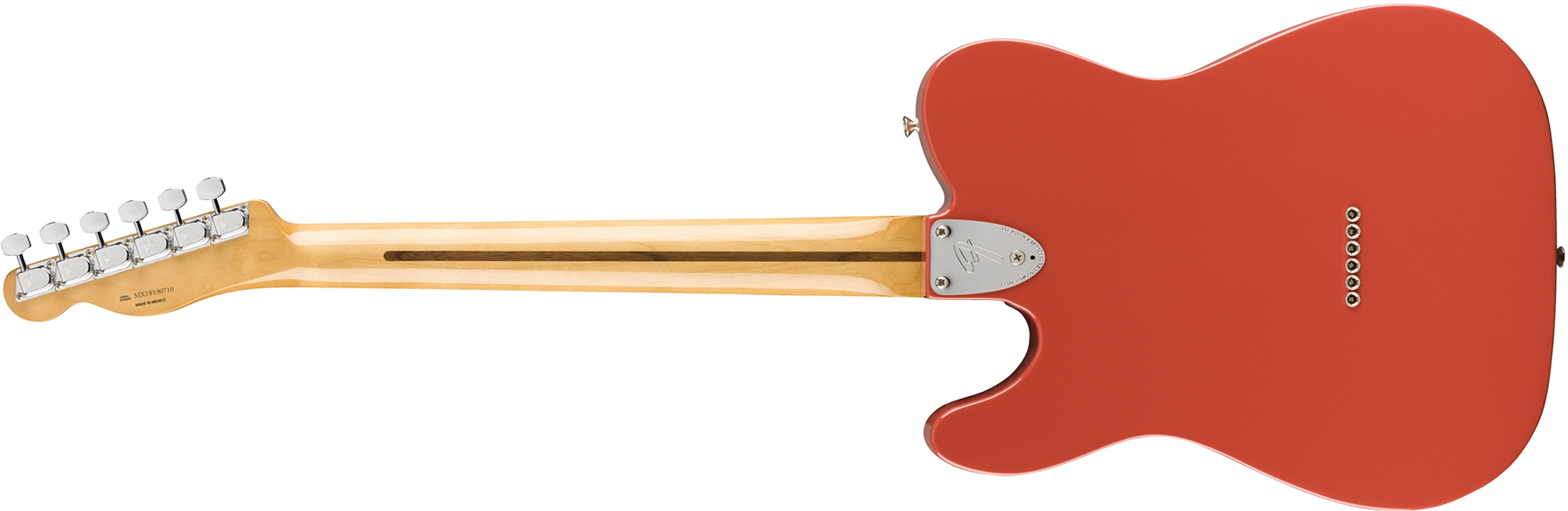 Fender Tele 70s Custom Vintera Vintage Mex Hh Pf - Fiesta Red - Tel shape electric guitar - Variation 1